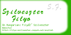 szilveszter filyo business card